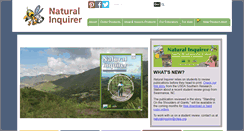 Desktop Screenshot of naturalinquirer.org